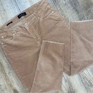 Talbots Tan Corduroy Slim Pants Size 8P